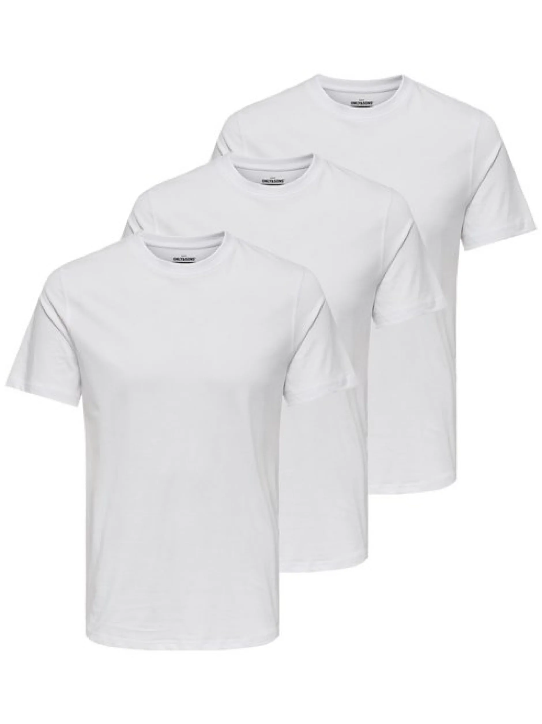 Only&Sons Herren T-Shirt - 3er Pack MAX in weiß