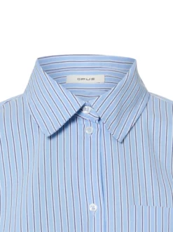 Opus Damen Bluse- Fresa in hellblau weiß