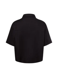 Opus Damen Hemdbluse mit Leinenanteil - Fringo in schwarz