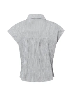 Opus Damen Kurzarmbluse - Fannu in weiß khaki