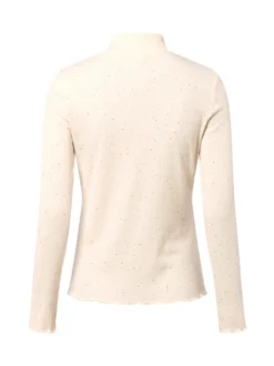 Opus Damen Langarmshirt - Suhanna curly in ecru