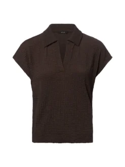 Opus Damen Shirt - Sipin in kastanie - Ärmel: kurzarm