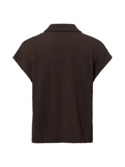 Opus Damen Shirt - Sipin in kastanie - Ärmel: kurzarm