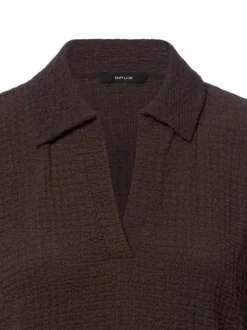 Opus Damen Shirt - Sipin in kastanie - Ärmel: kurzarm