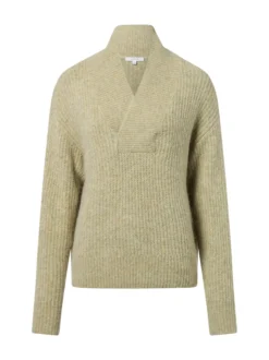 Opus Damen Strickpullover mit Alpaka- und Woll-Anteil - Ponelope in lind