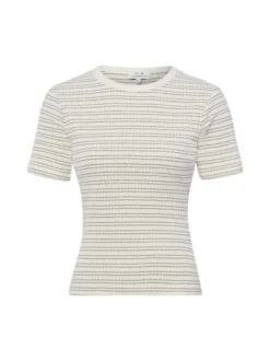 Opus Damen Strickshirt - Soleili in beige schwarz