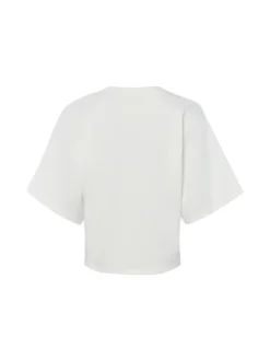 Opus Damen Sweatshirt - Gikko in weiß - Ärmel: Halbarm
