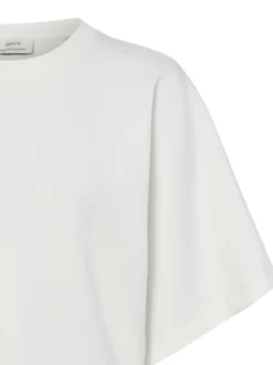 Opus Damen Sweatshirt - Gikko in weiß - Ärmel: Halbarm