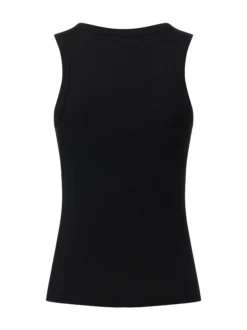 Opus Damen Top - Ilesso in schwarz - Ärmel: ohne Arm