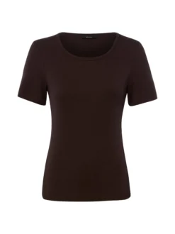 Opus Damen T-Shirt - Safin in schoko - Ärmel: kurzarm