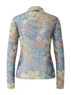 Oui Damen Langarmshirt in purple - Ärmel: langarm