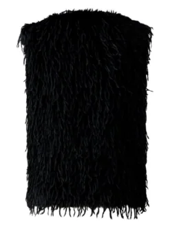 Oui Damen Weste in schwarz