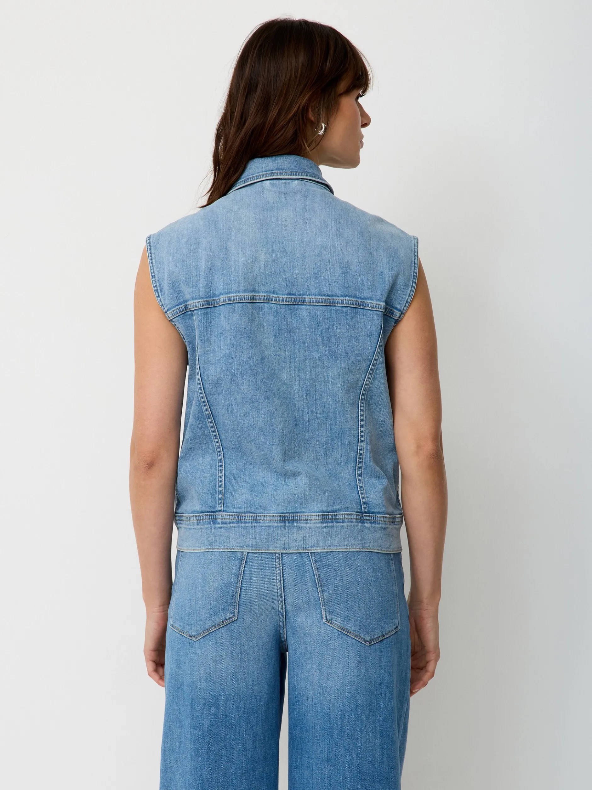 Paddock`s Damen Jeansweste - Regular Fit in blue stone