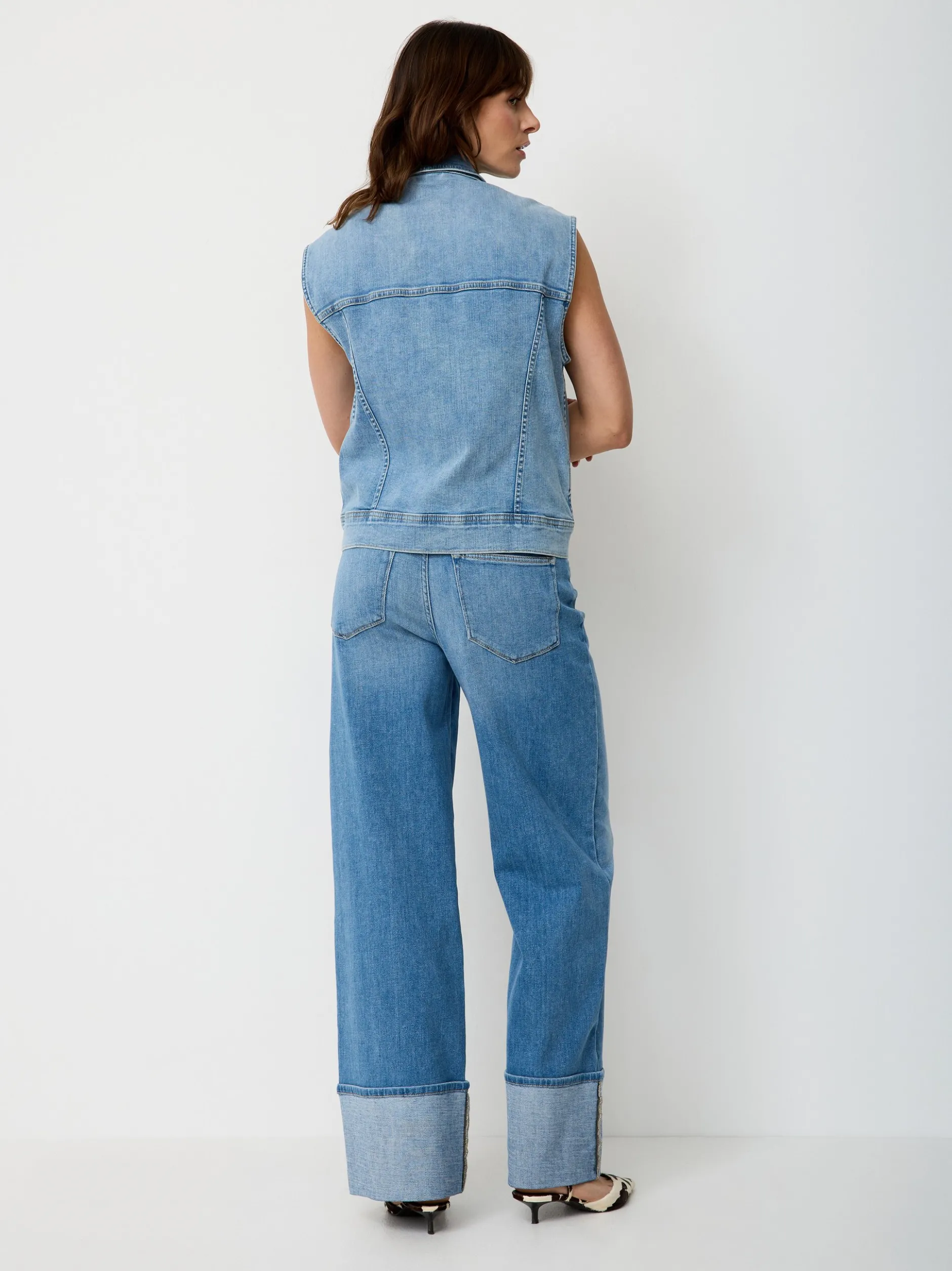 Paddock`s Damen Jeansweste - Regular Fit in blue stone