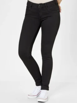 Paddock`s Damen 5-Pocket Jeans - LUCY Skinny Fit in schwarz