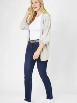 Paddock`s Damen 5-Pocket Jeans - PAT Slim Fit in dark stone