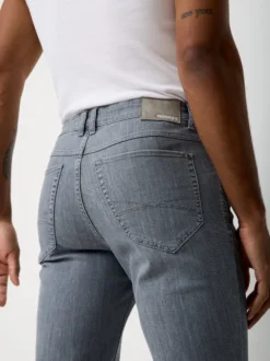 Paddock`s Herren 5-Pocket Jeans - PIPE Slim Fit in hellgrau