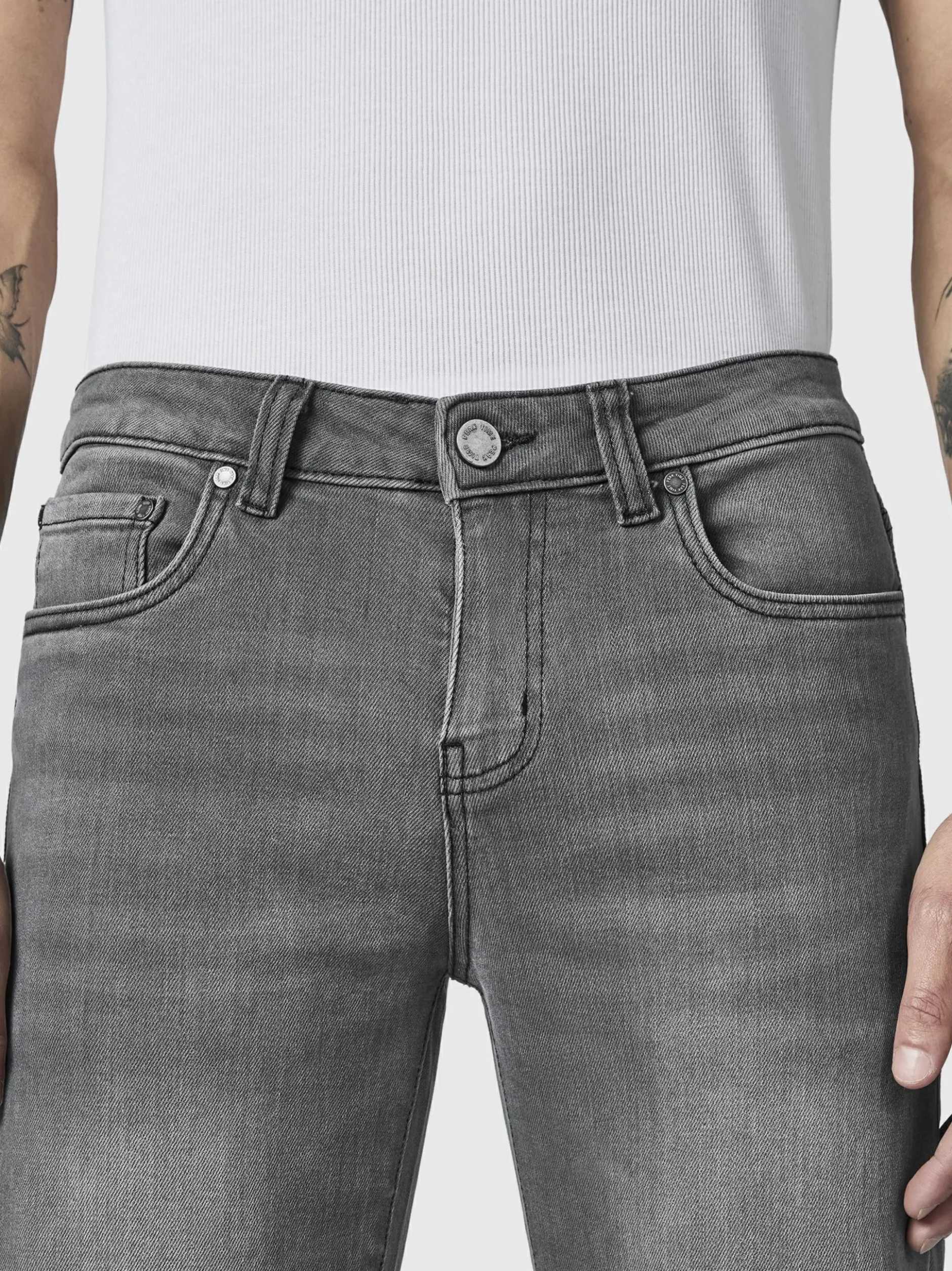 Peak Time Herren Jeans - Cosmis Tapered Fit in grau