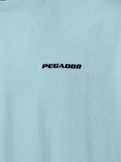 PEGADOR Herren T-Shirt in hellblau - Ärmel: Halbarm