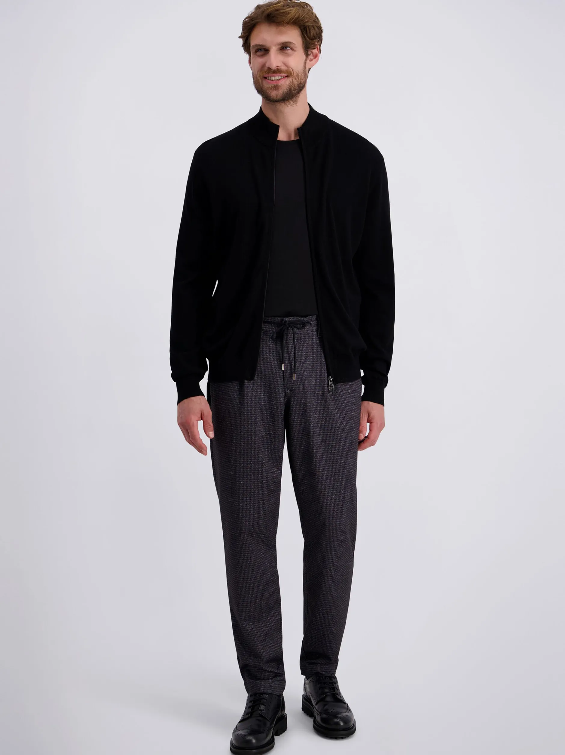 Pierre Cardin Herren Hose Crozon in anthrazit