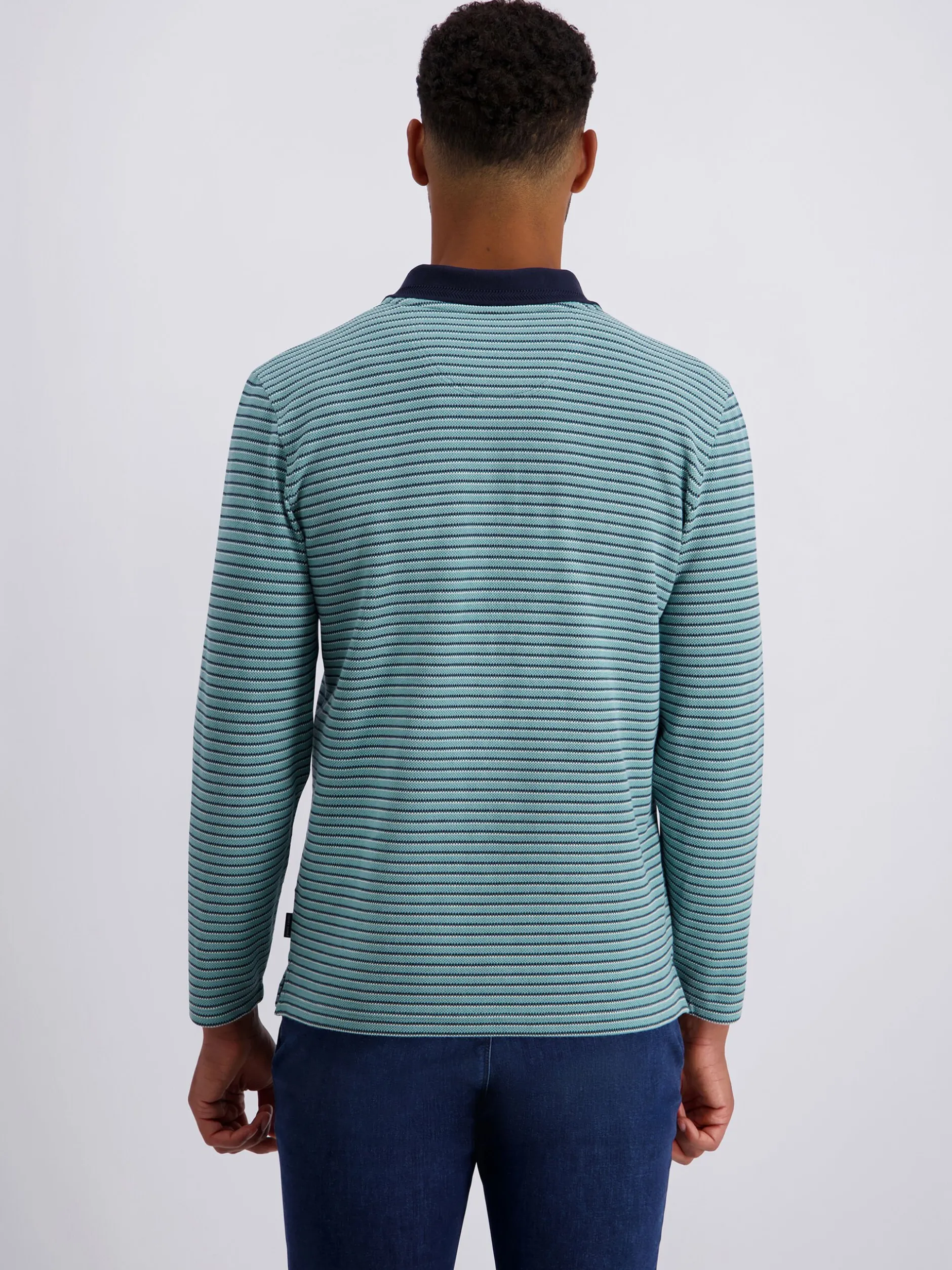 Pierre Cardin Herren Langarmshirt in blau