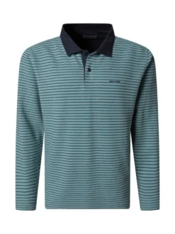 Pierre Cardin Herren Langarmshirt in blau