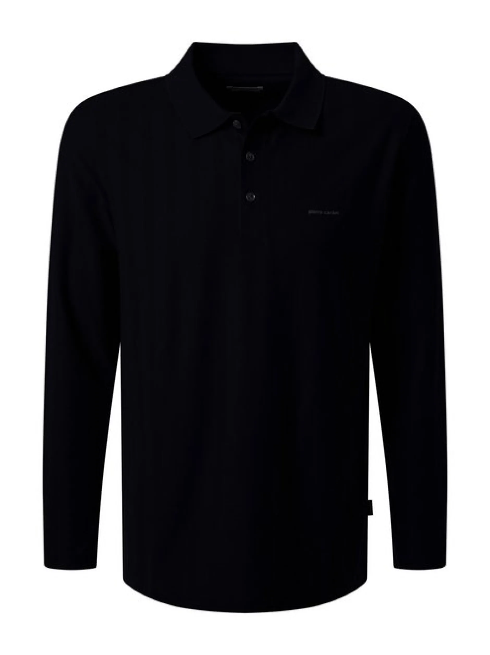 Pierre Cardin Herren Langarmshirt in schwarz