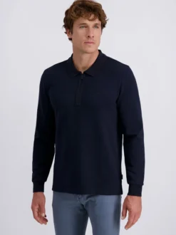 Pierre Cardin Herren Langarmshirt in marine