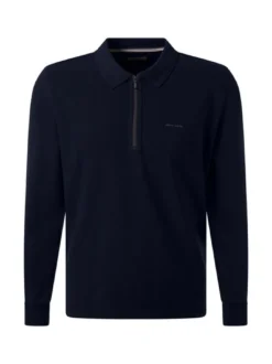 Pierre Cardin Herren Langarmshirt in marine