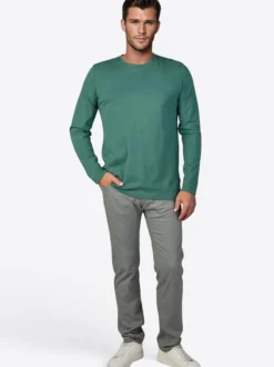Pierre Cardin Herren Langarmshirt in grün