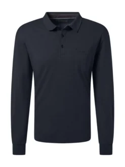 Pierre Cardin Herren Langarmshirt in blau