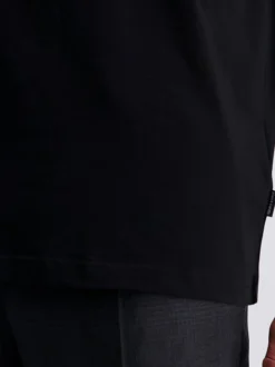 Pierre Cardin Herren Langarmshirt in schwarz