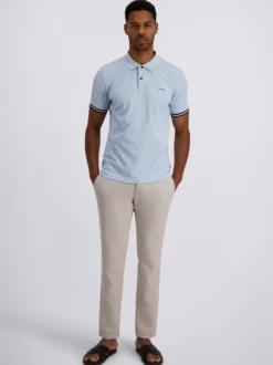 Pierre Cardin Herren Poloshirt in grau - Ärmel: kurzarm