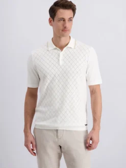 Pierre Cardin Herren Poloshirt in weiß - Ärmel: kurzarm