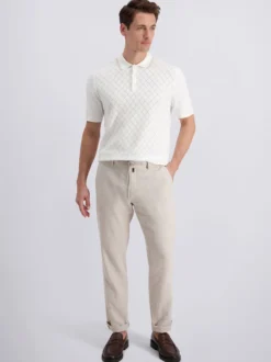Pierre Cardin Herren Poloshirt in weiß - Ärmel: kurzarm