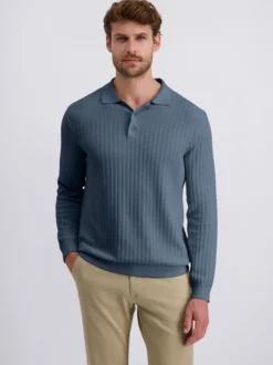 Pierre Cardin Herren Pullover in blau - Ärmel: langarm