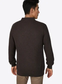 Pierre Cardin Herren Strickpullover in braun