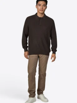Pierre Cardin Herren Strickpullover in braun