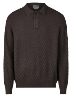 Pierre Cardin Herren Strickpullover in braun