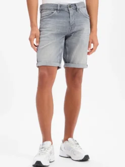 PME Legend Herren Jeansshorts in grau - Länge: kurz