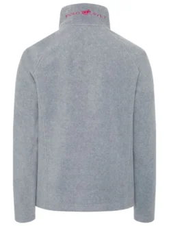 Polo Sylt Damen Fleece-Jacke in hellgrau grau