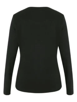 Polo Sylt Damen Langarmshirt in schwarz - Ärmel: kurzarm