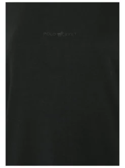 Polo Sylt Damen Langarmshirt in schwarz - Ärmel: kurzarm