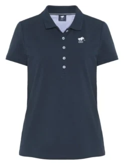 Polo Sylt Damen Polo in marine blau - Ärmel: kurzarm