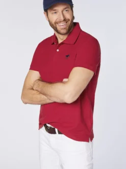 Polo Sylt Herren Poloshirt in bordeaux rot