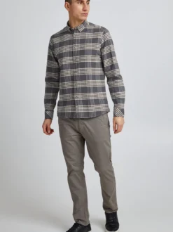 11 Project Herren Langarmhemd - PRPhineas in beige