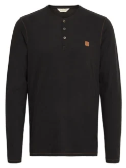 11 Project Herren Langarmshirt - PRBonso in schwarz
