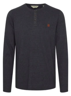11 Project Herren Langarmshirt - PRBonso in anthrazit