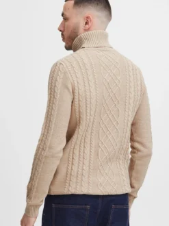 11 Project Herren Rollkragenpullover - PRJamelio in beige