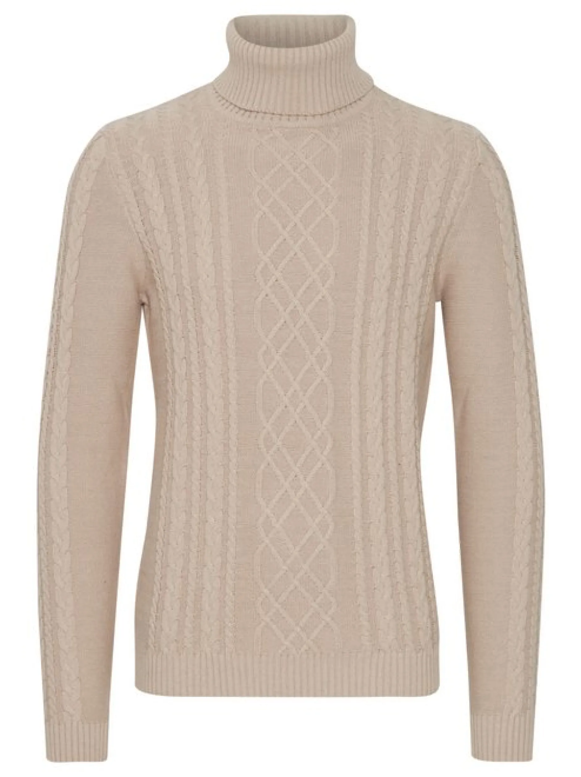 11 Project Herren Rollkragenpullover - PRJamelio in beige